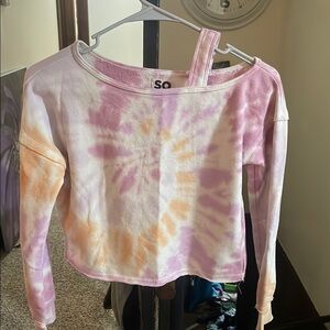 SO Kids Tie-Dye Sweater - Pink and Orange